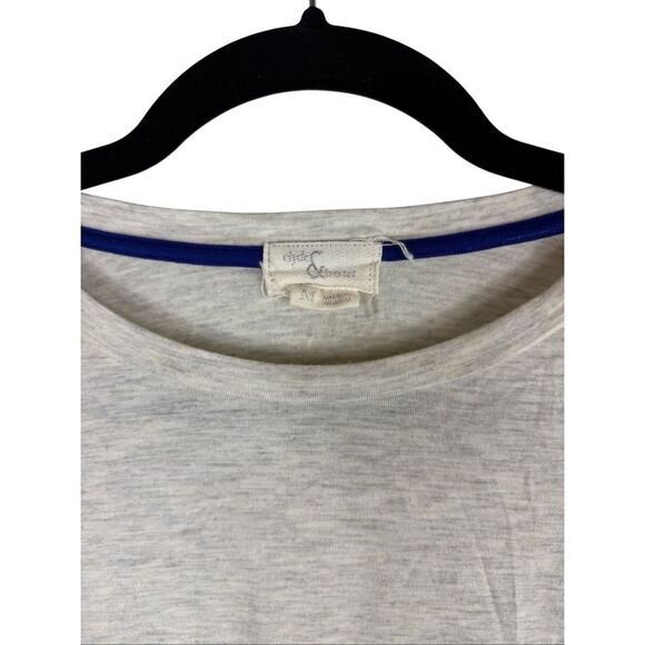 Clyde & Baxter grey front tie t-shirt- size M - Picture 2 of 7